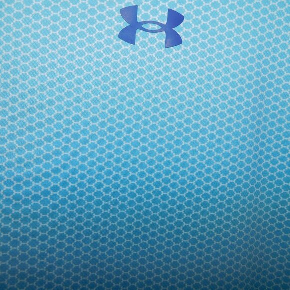 Under Armour AU Men 4XL Light Blue White Pattern The Performance Polo Shirt Golf - Picture 6 of 8